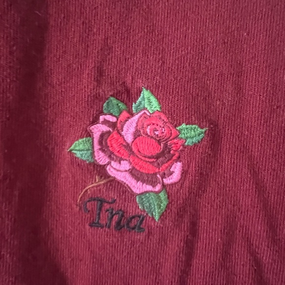 TNA Covenham Embroidered Rose Rugby Shirt/Dress - Picture 3 of 4